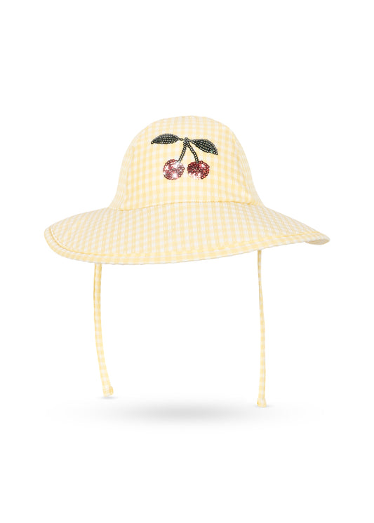 [Konges slojd] Etta Swim Hat - Banana Almond Check