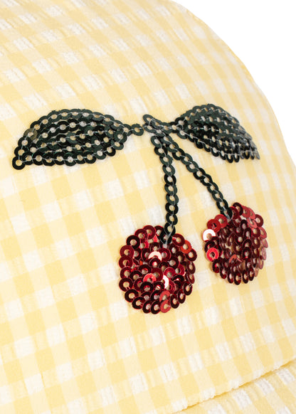 [Konges slojd] Etta Swim Hat - Banana Almond Check
