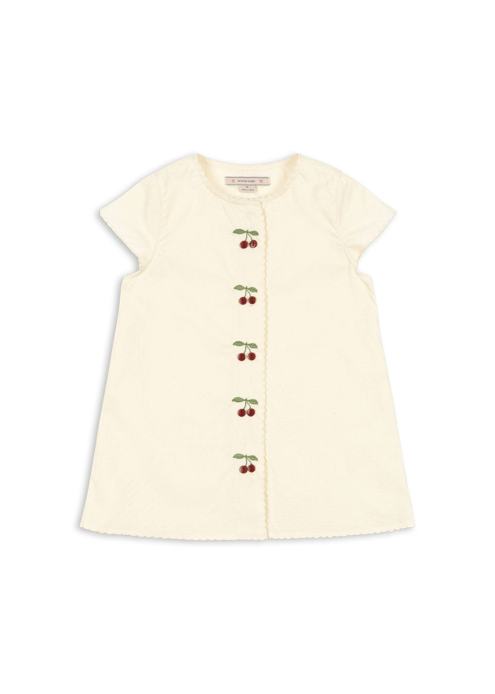 [Konges slojd] Evia Cherry Dress GOTS - Cloud Cream