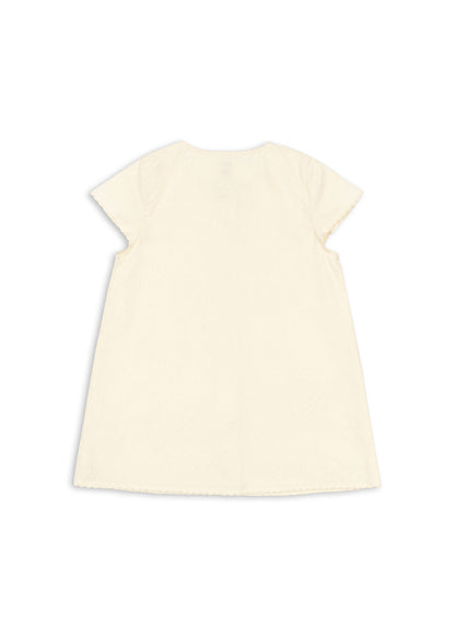 [Konges slojd] Evia Cherry Dress GOTS - Cloud Cream
