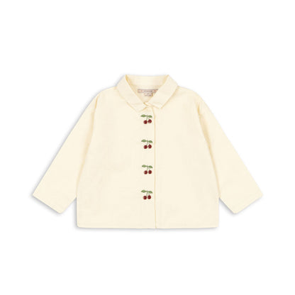 [Konges slojd] Evia Cherry Shirt GOTS - Cloud Cream