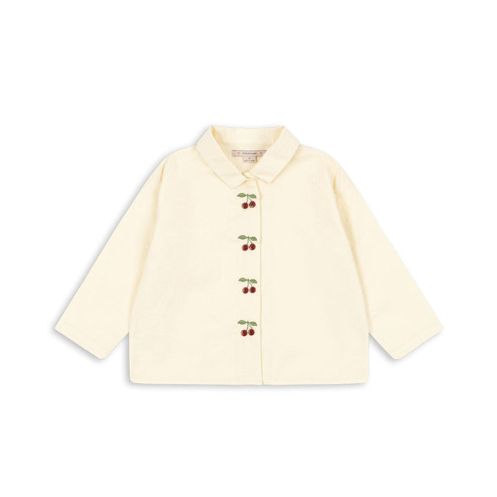 [Konges slojd] Evia Cherry Shirt GOTS - Cloud Cream