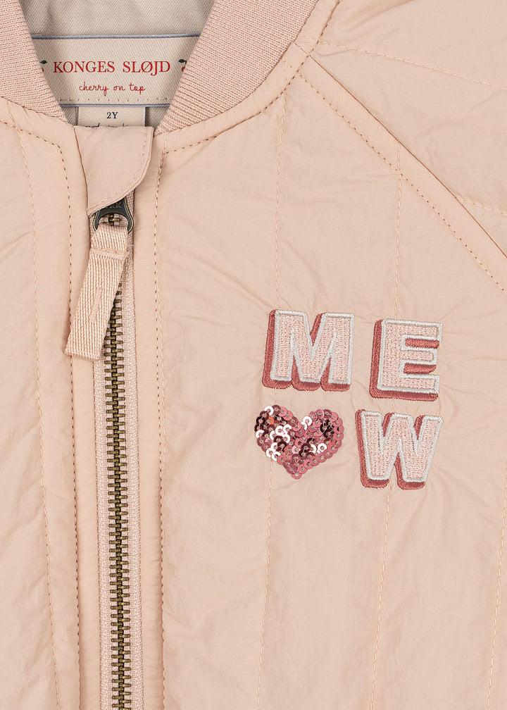 [Konges slojd] Juno Kitty Bomber Jacket - Cameo Rose