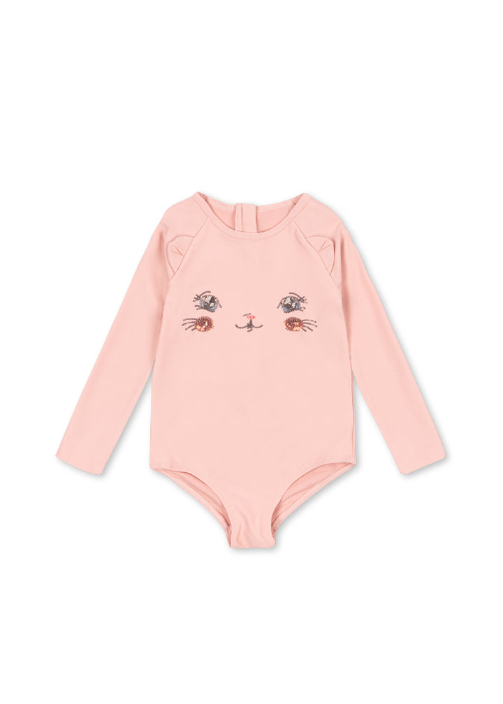 [Konges Slojd] Kittiy LS Swimsuit GRS - Powder Pink