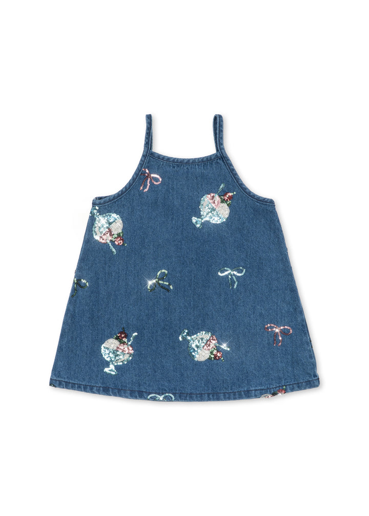 [Konges slojd] Magot Sequin Strap Dress GOTS - Gelato