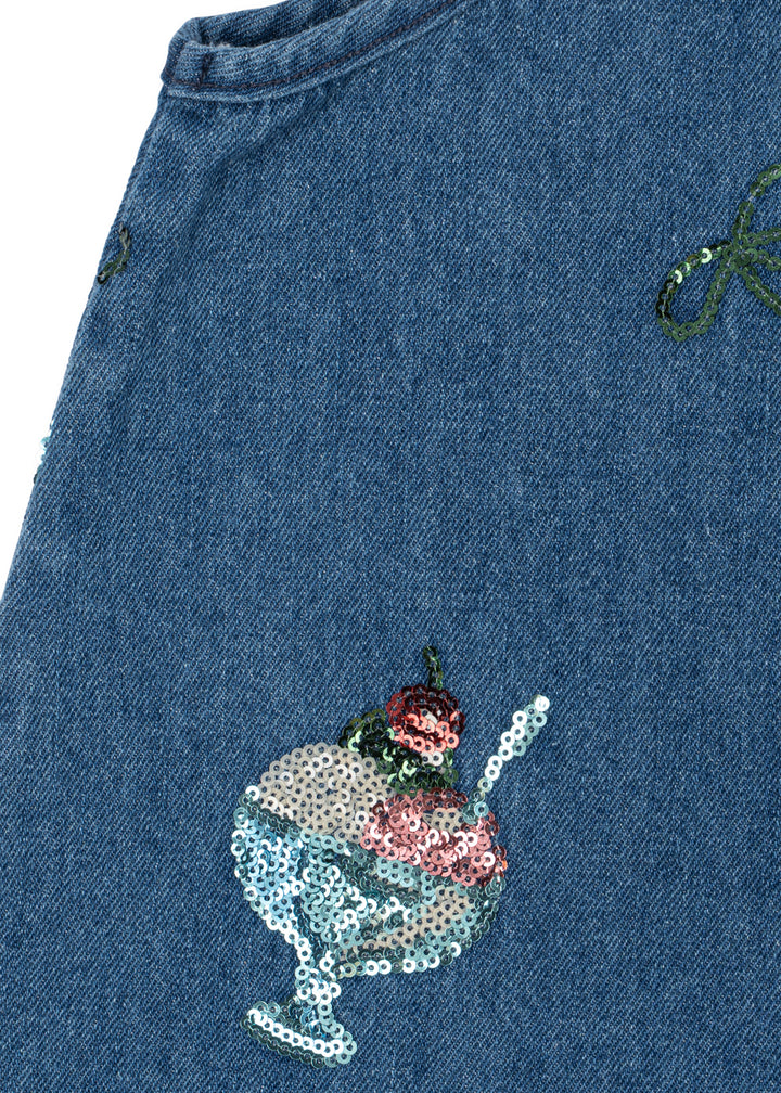 [Konges slojd] Magot Sequin Strap Dress GOTS - Gelato