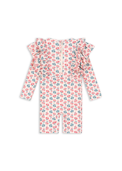[Konges slojd] Manuca Frill Onesie - Lumina Rose
