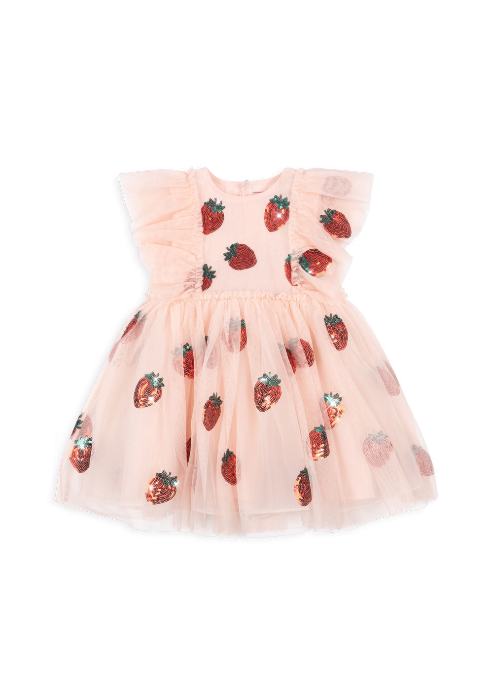 [Konges slojd] Yvonne Frill Dress - Strawberry Rose