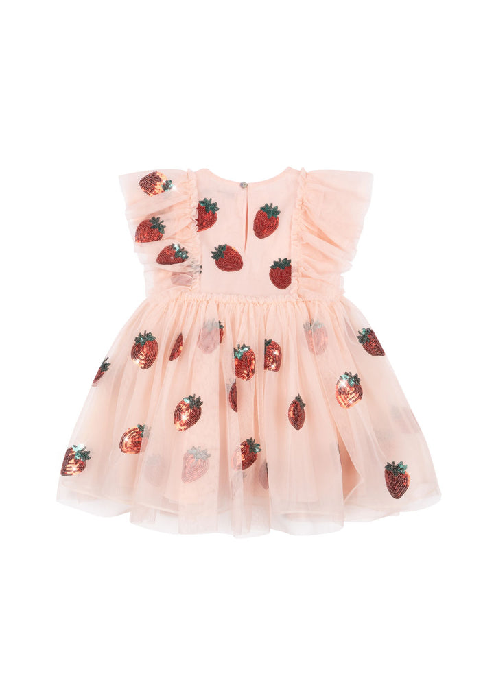 [Konges slojd] Yvonne Frill Dress - Strawberry Rose