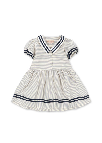 [Konges slojd] Allie Sailor Dress GOTS - Bleu Stripe