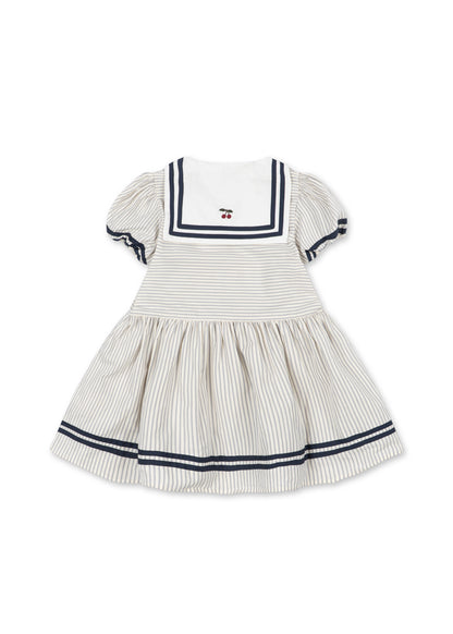 [Konges slojd] Allie Sailor Dress GOTS - Bleu Stripe
