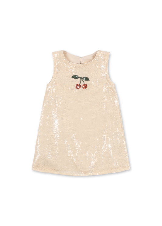 [Konges slojd]Aries Sequin Dress GRS - White Smoke