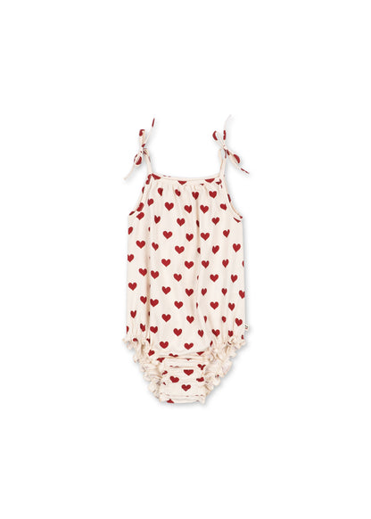 [Konges slojd]Basic Strap Body GOTS - Amour Rouge