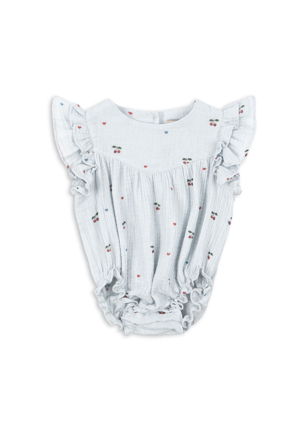 [Konges slojd] Coco Romper GOTS - Cherry Blue Coeur
