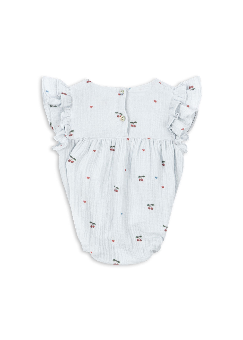 [Konges slojd] Coco Romper GOTS - Cherry Blue Coeur