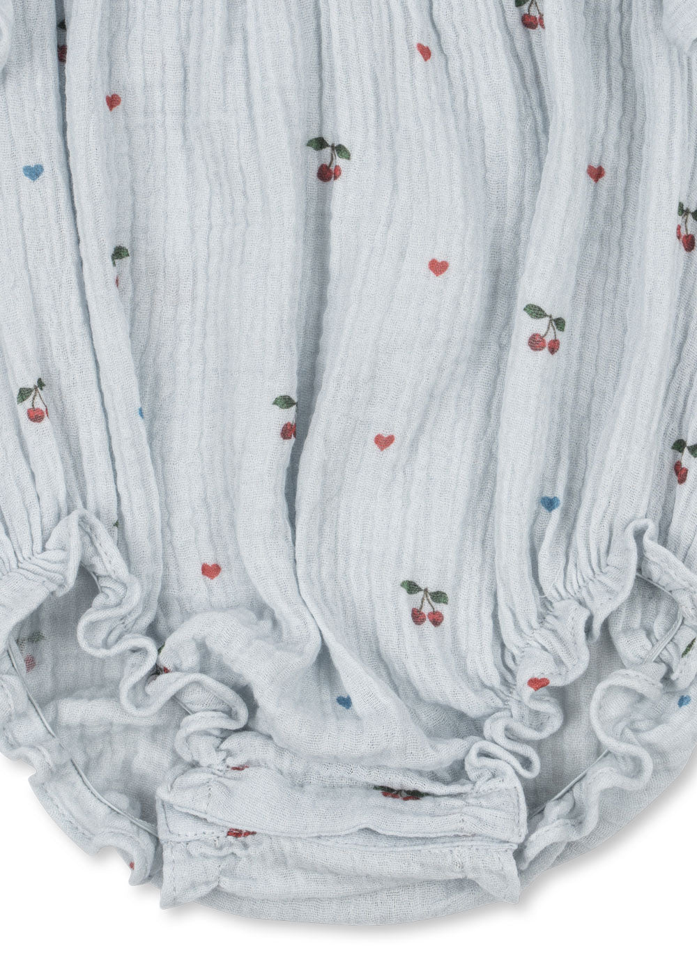 [Konges slojd] Coco Romper GOTS - Cherry Blue Coeur