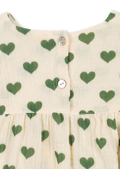 [Konges slojd] Coco Romper GOTS - Amour Verde