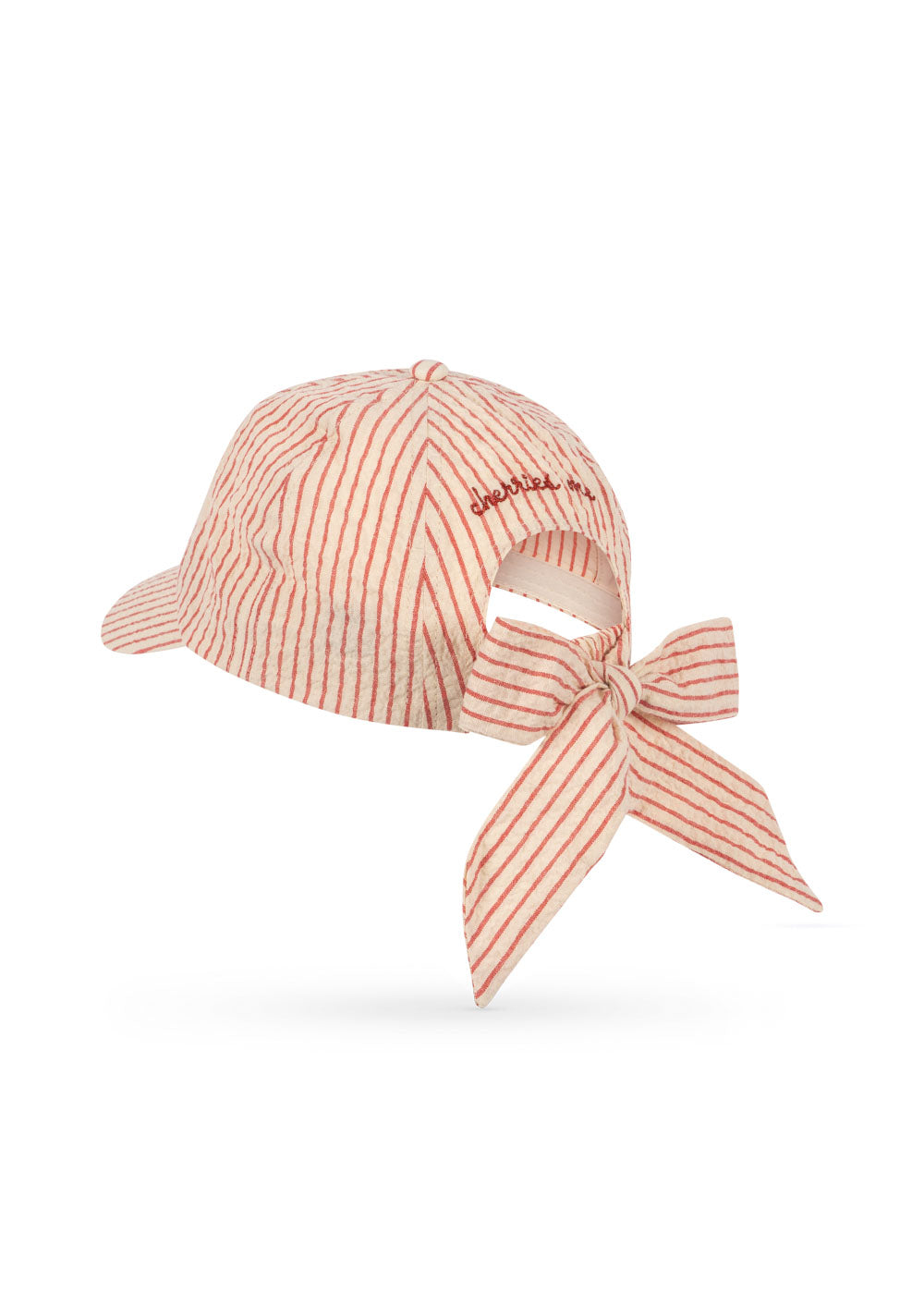 [Konges slojd]Ellie Bow Cap GOTS - Amour Stripe