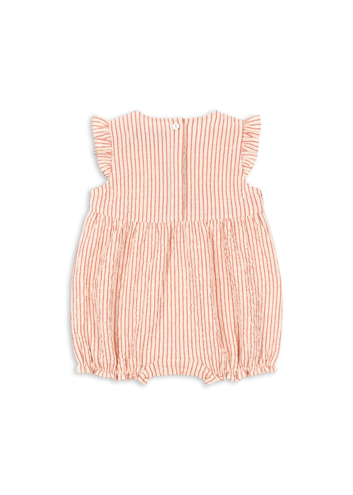 [Konges slojd] Ellie Frill Romper GOTS - Amour Stripe