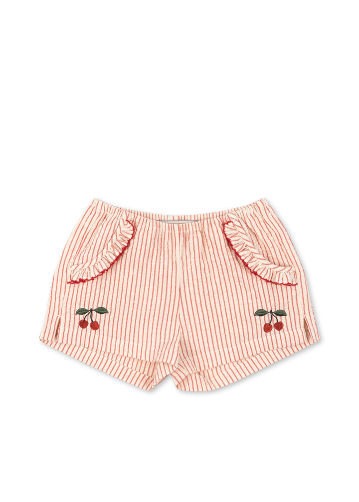 [Konges slojd] Ellie Frill Shorts GOTS - Amour Stripe
