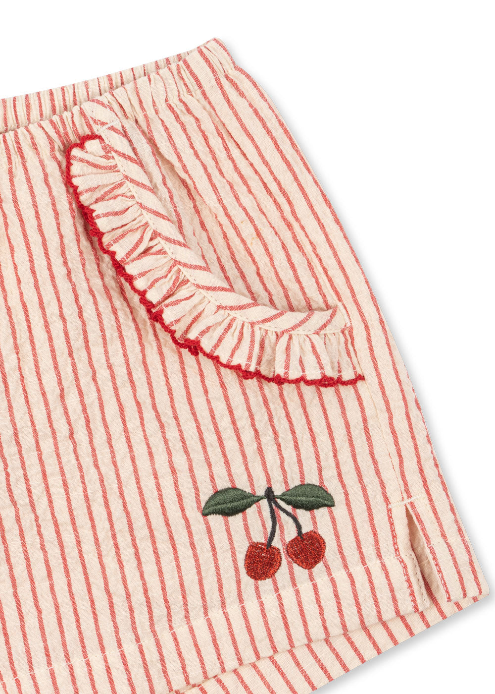 [Konges slojd] Ellie Frill Shorts GOTS - Amour Stripe