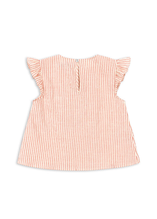 [Konges slojd] Ellie Frill Top GOTS - Amour STripe
