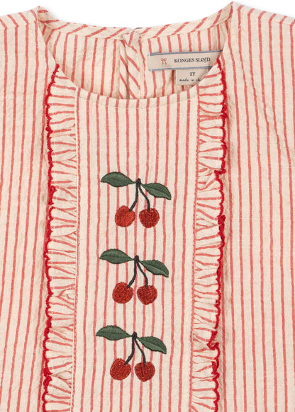 [Konges slojd] Ellie Frill Top GOTS - Amour STripe