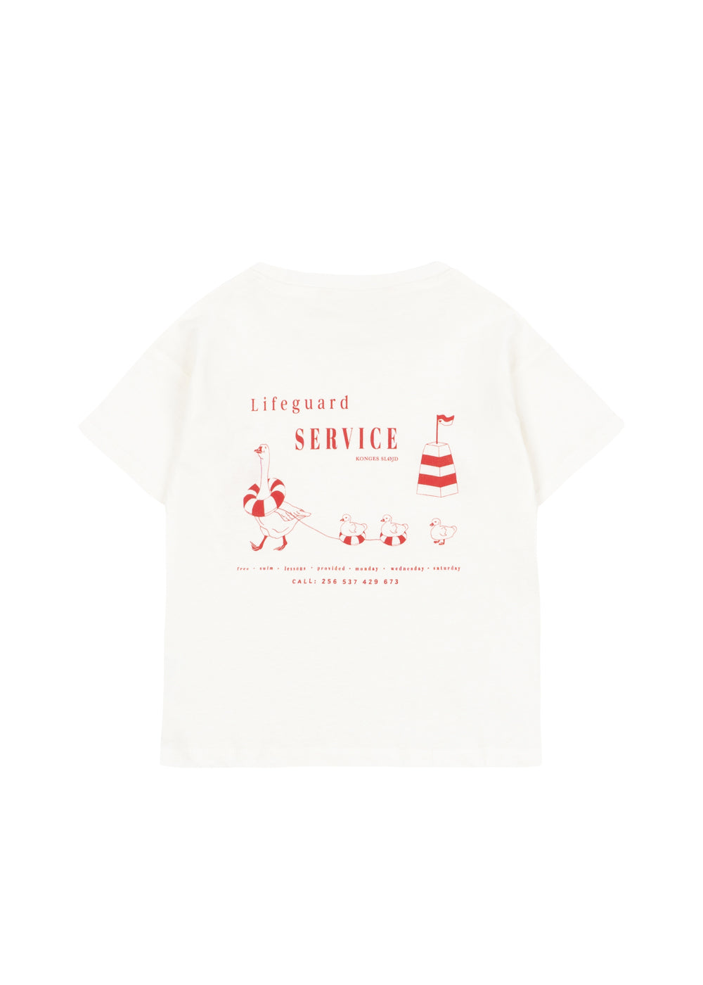 [Konges slojd]Era Tee OCS - Off White / Lifeguard Service