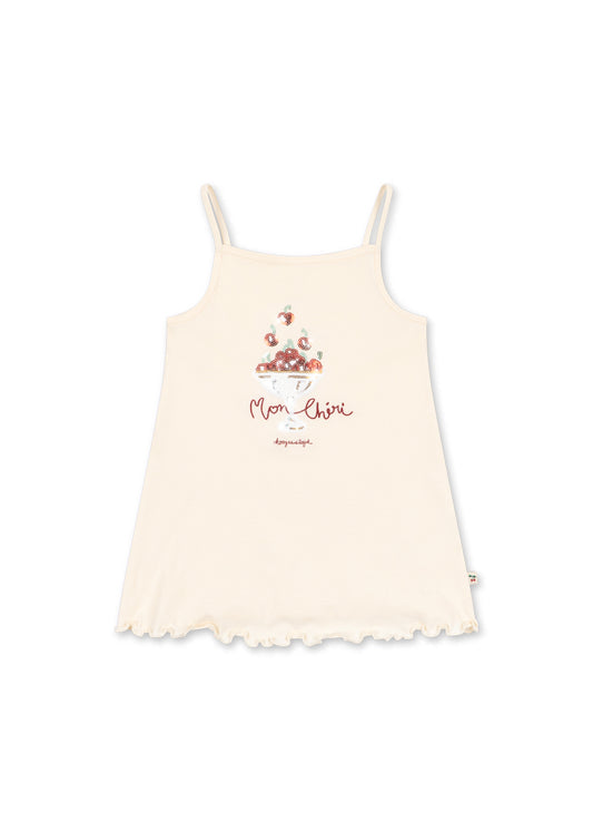 [Konges slojd] Famo Strap Dress GOTS - Ecru