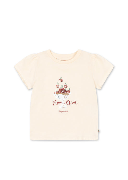 [Konges slojd] Famo Puff Tee GOTS - Ecru