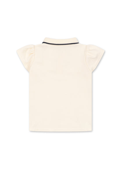 [Konges slojd] Florita Polo Shirt GOTS - Antique White