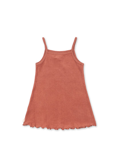 [Konges slojd]Itty Strap Dress GOTS - Canyon Rose