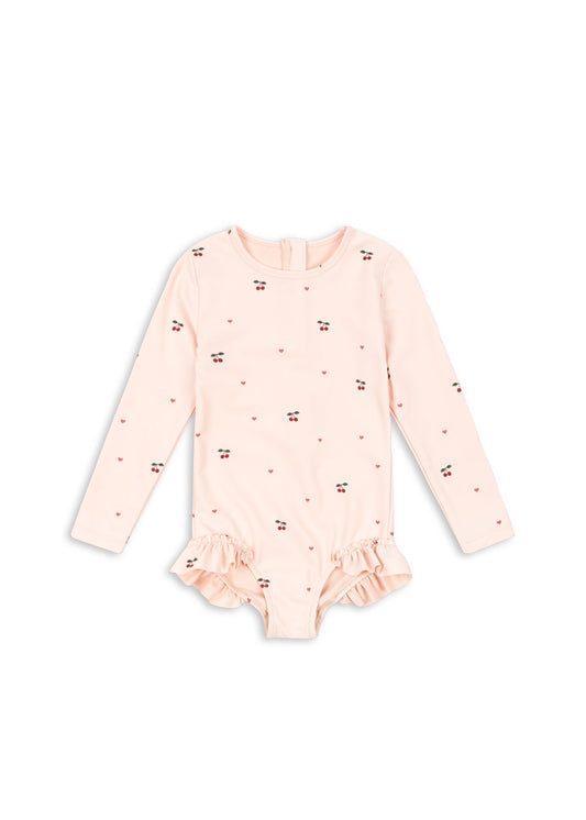 [Konges slojd]Merle LS Swimsuit GRS - Cherry Coeur Rose