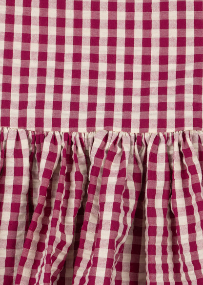 [Konges slojd]Isotta Dress GOTS - Raspberry Check