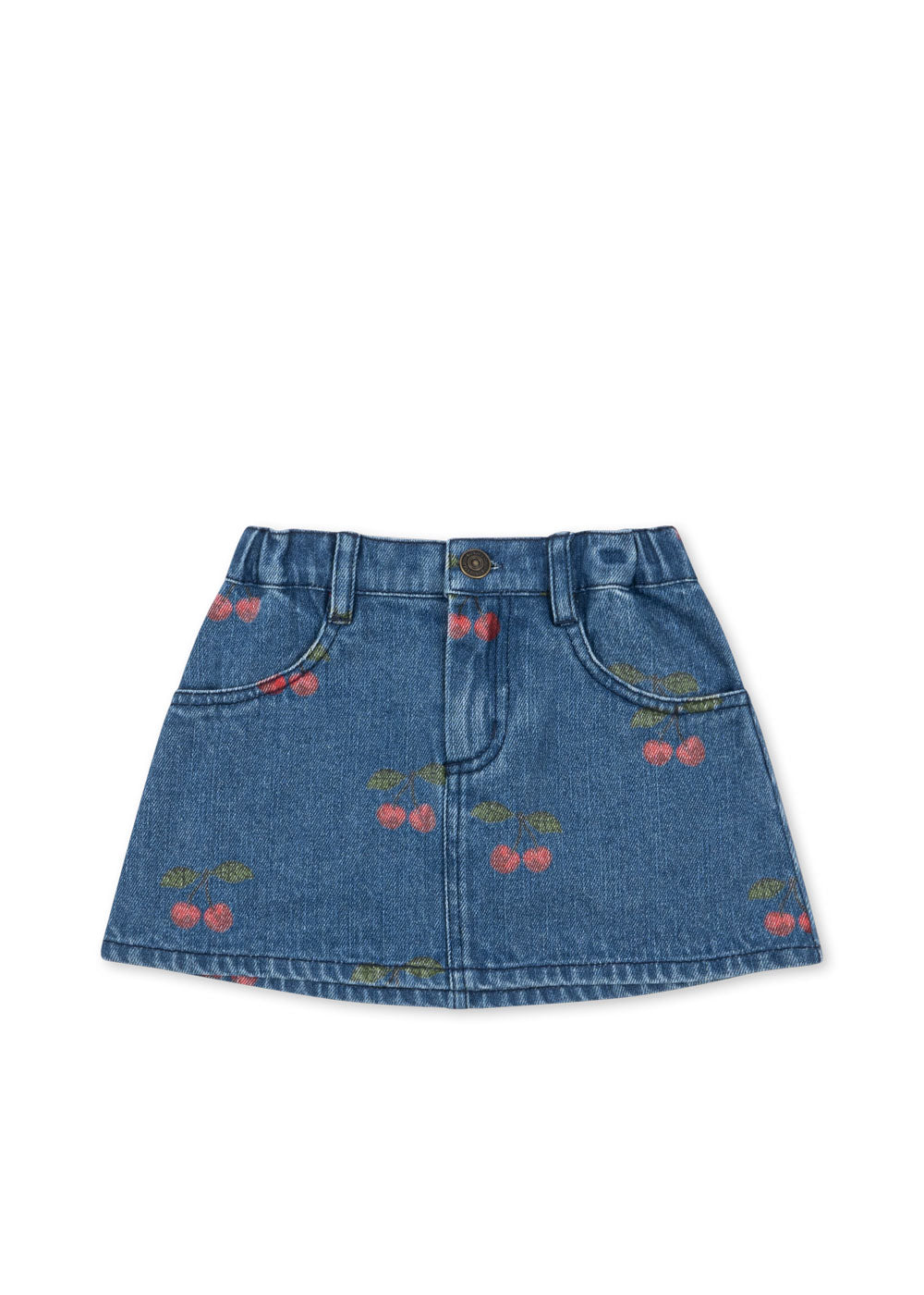 [Konges slojd]Magot Printed Skirt GOTS - Ma Grande Cerise Denim