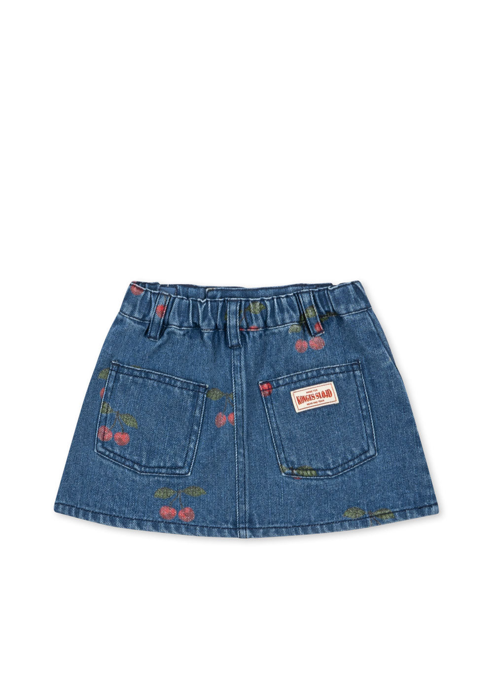 [Konges slojd]Magot Printed Skirt GOTS - Ma Grande Cerise Denim