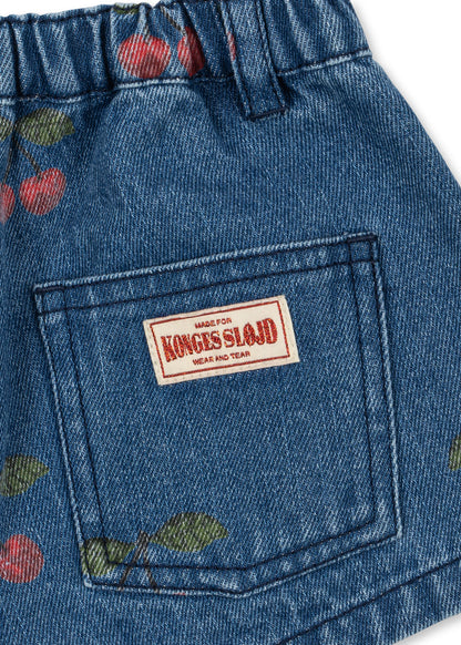 [Konges slojd]Magot Printed Skirt GOTS - Ma Grande Cerise Denim