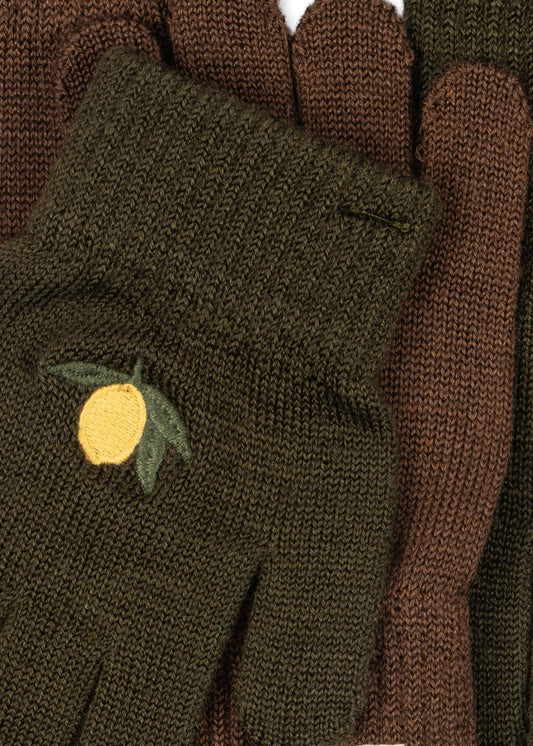 [Konges slojd] 2pack Filla Gloves - Kombu Green