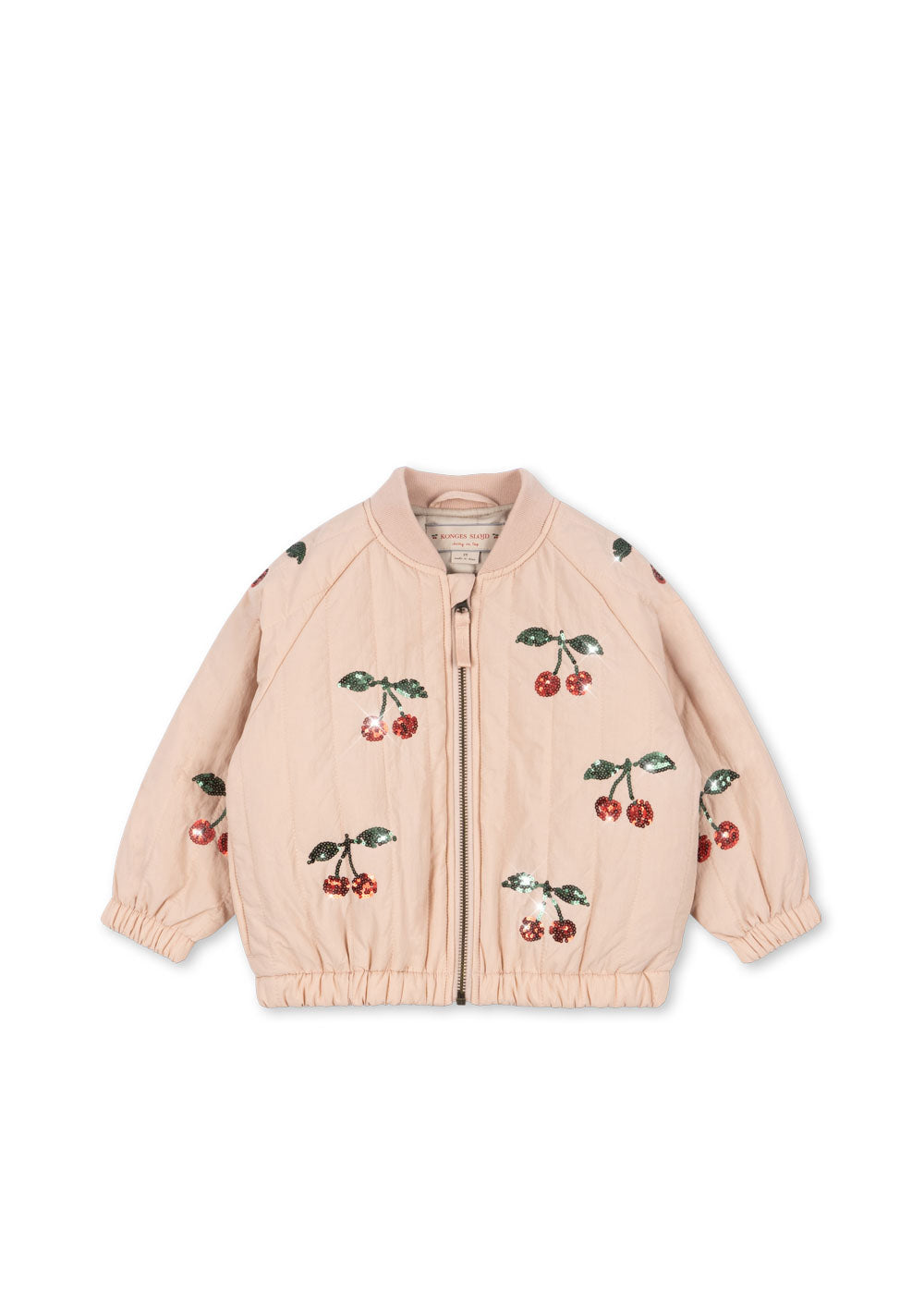 [Konges slojd]Juno Sequin Bomber Jacket - Cameo Rose