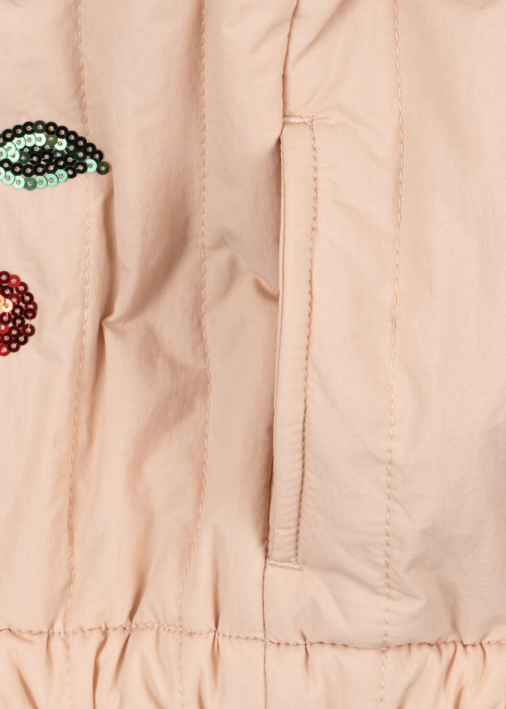 [Konges slojd]Juno Sequin Bomber Jacket - Cameo Rose