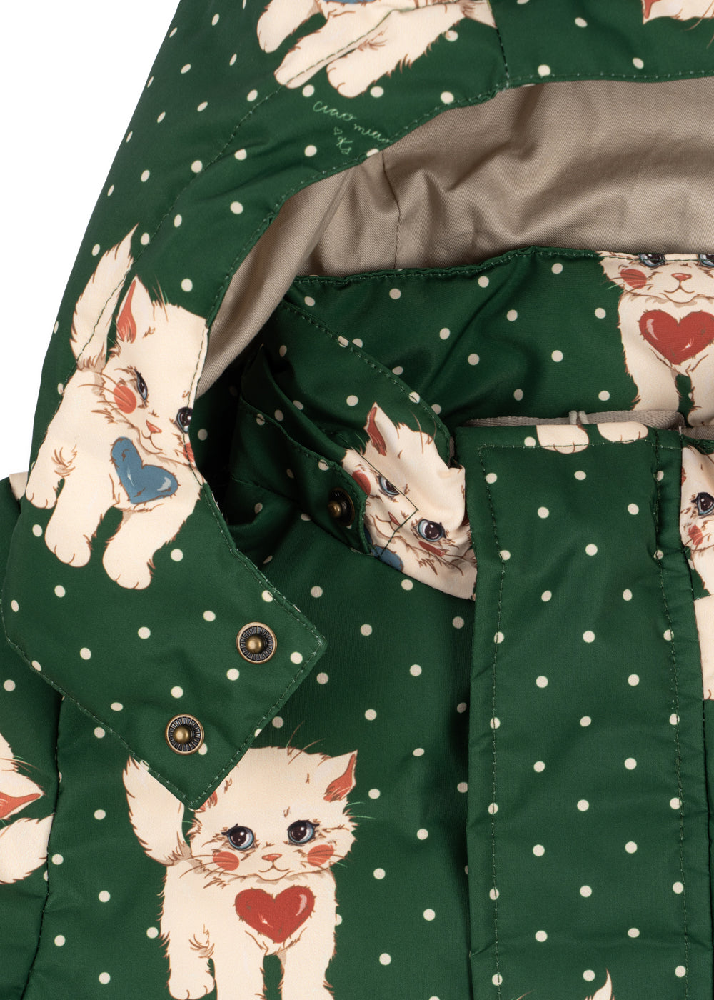 [Konges slojd]Magnum Down Jacket Print GRS - Dot Miao Verde