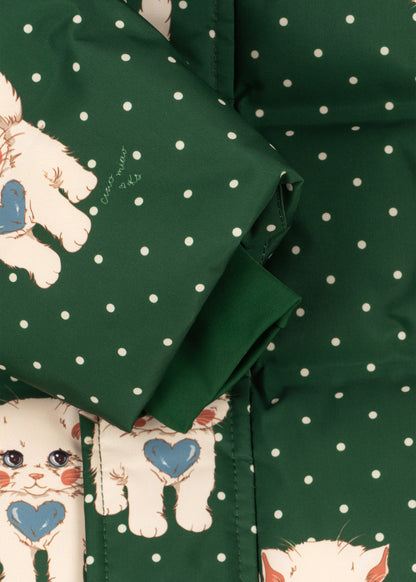 [Konges slojd]Magnum Down Jacket Print GRS - Dot Miao Verde