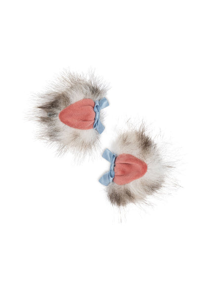 [Konges Slojd]2Pack Kitty Furry Ear Clip - Kitty