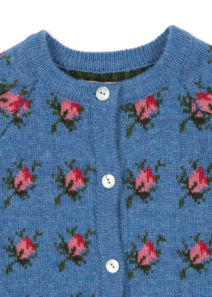 [Konges slojd] Belou knit Collar Cardigan - Rosie Shade