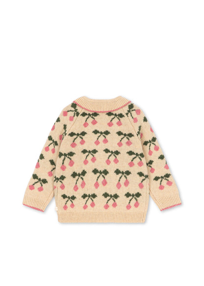 [Konges slojd] Belou knit Collar Cardigan - Cherry