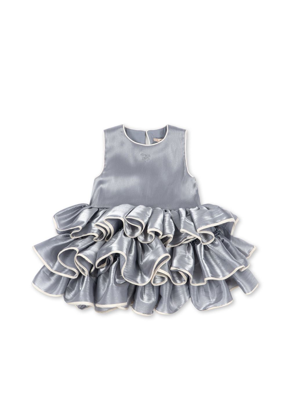 [Konges slojd]Fia Frill Dress GRS - Sleet
