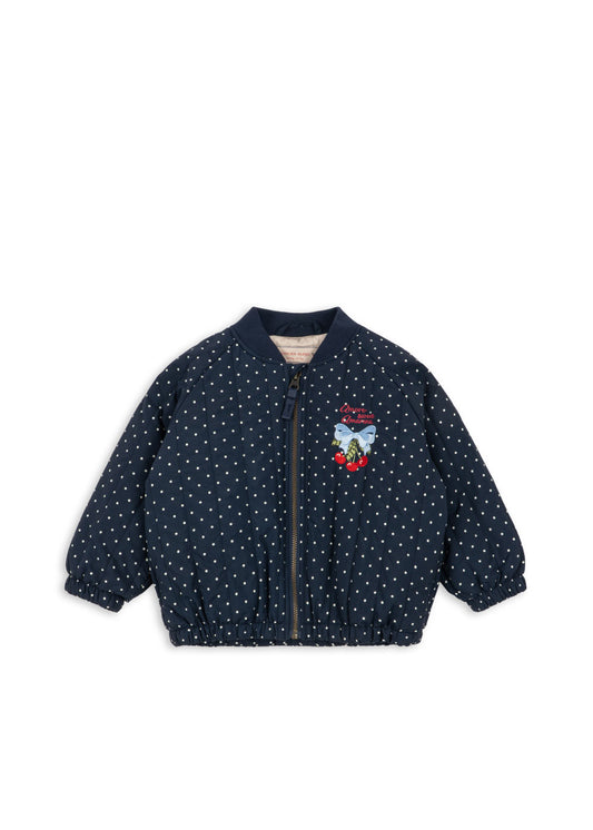 [Konges slojd]Juno Printed Dot Bomber Jacket - Dot Nuit Petit