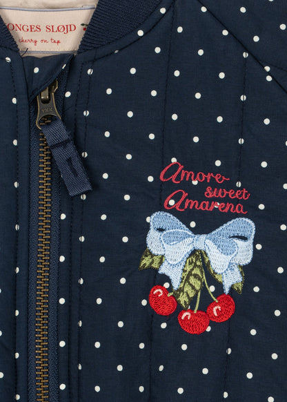 [Konges slojd]Juno Printed Dot Bomber Jacket - Dot Nuit Petit