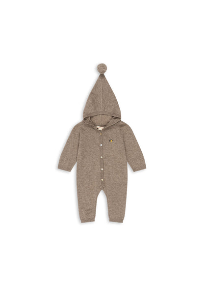 [Konges slojd]Mattou Knit Onesie - Light Brown