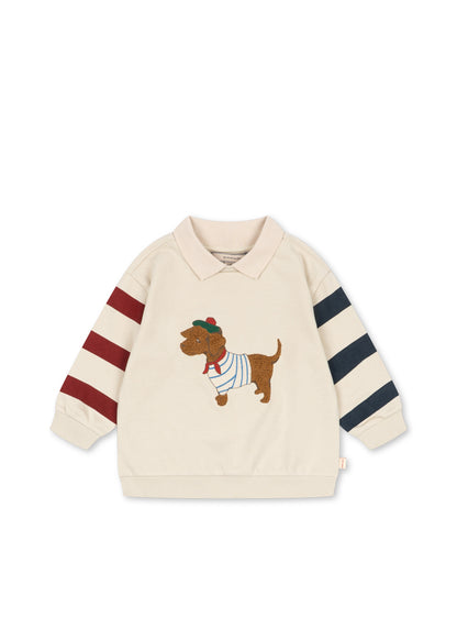 [Konges slojd]Spotty Sweat Shirt GOTS - Brown Rice